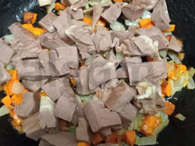 Virto kiaulės širdies padažas per 15 minučių Žingsnis 5