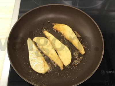 Tostai su kriauše ir varškės sūriu Žingsnis 3