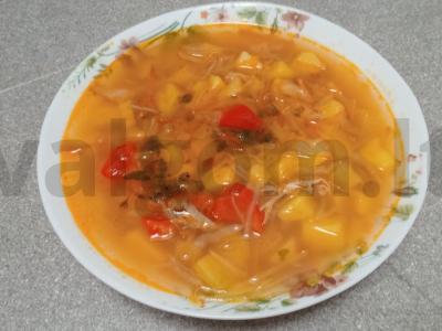 Borsčas be burokėlių ant ančių sultinio Žingsnis 10