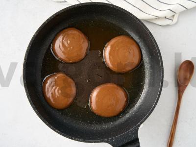 Šokoladiniai blynai Žingsnis 6