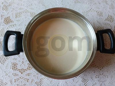 Blynai ant pieno išrūgų iš varškės tešlos Žingsnis 5