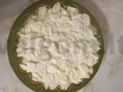 Obuolių pyragas su grietine Žingsnis 5