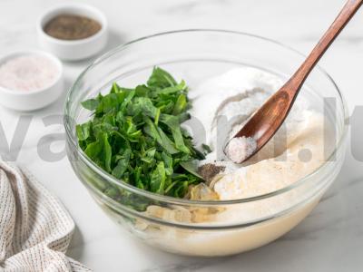 Špinatų apkepas su sėklomis Žingsnis 4