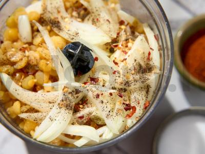 Vegetariškos kotletai iš smulkinto žirnio Žingsnis 3