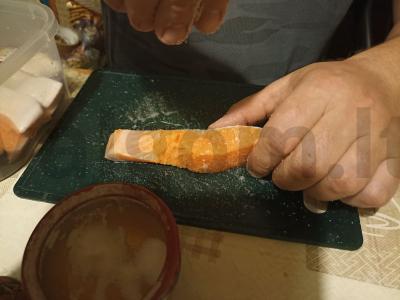 Silpnai sūdyta upėtakis pusryčiams Žingsnis 3