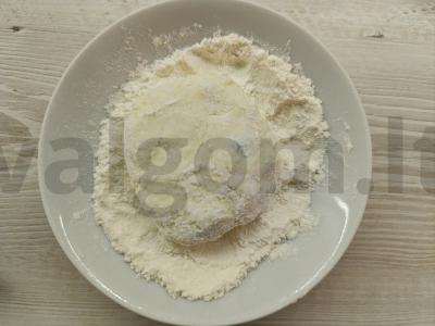 Sūrio blynai su datulėmis orkaitėje Žingsnis 4