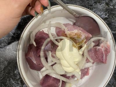 Šašlykas namuose elektriniame šašlykinėje Žingsnis 3