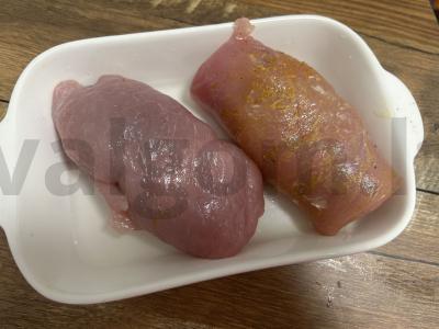 Kalakutų ritinėliai su džiovintais slyvomis Žingsnis 4