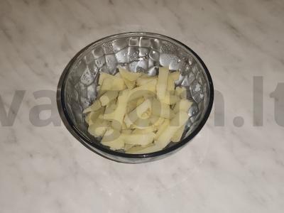 Antras patiekalas „Sarovo ugnys“ su bulvėmis ir kiaušiniu Žingsnis 1