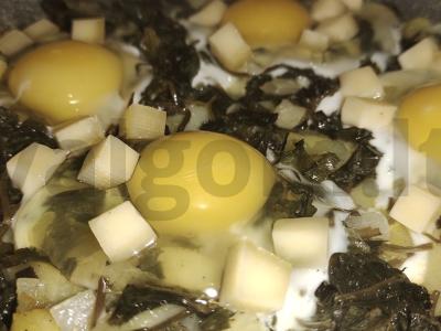 Antras patiekalas „Sarovo ugnys“ su bulvėmis ir kiaušiniu Žingsnis 8