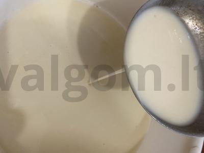Blynai su cukraus pakaitalu ir ryžių miltais Žingsnis 3
