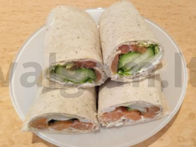 Tortilija su silke ir Pekino kopūstu pagrindine nuotrauka