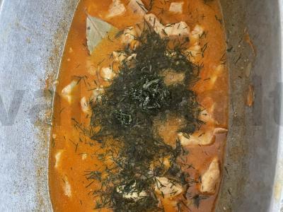 Kiaulienos guliašas pomidorų padaže Žingsnis 6