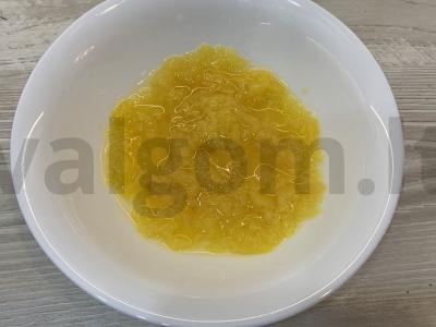 Desertas su ledais, vaisiais ir avižiniais sausainiais Žingsnis 1