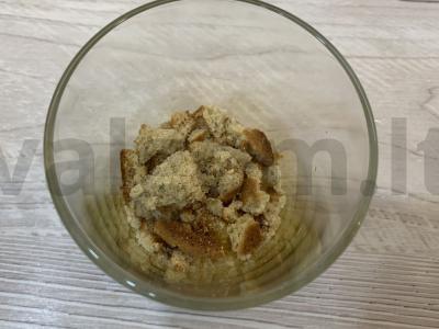 Desertas su ledais, vaisiais ir avižiniais sausainiais Žingsnis 4