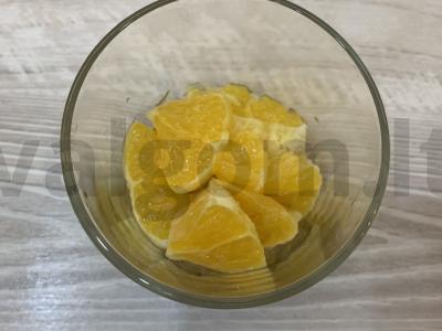 Desertas su ledais, vaisiais ir avižiniais sausainiais Žingsnis 5