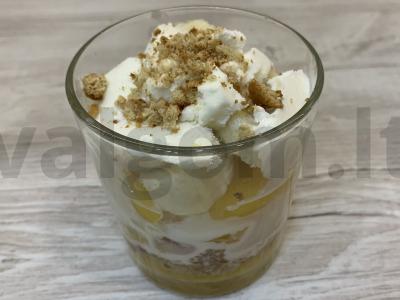 Desertas su ledais, vaisiais ir avižiniais sausainiais Žingsnis 9