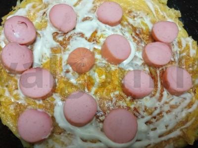 Bulvių blynai su dešra ir sūriu Žingsnis 8