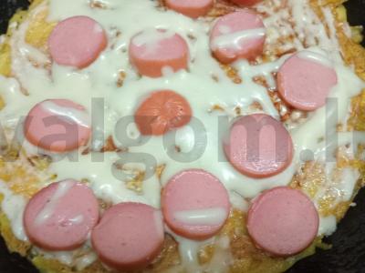 Bulvių blynai su dešra ir sūriu Žingsnis 10