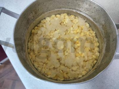 Žirnių sriuba su rūkytomis kiaulienos mėsos Žingsnis 1