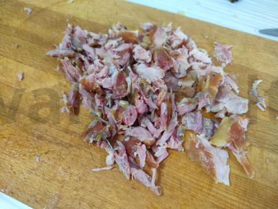 Žirnių sriuba su rūkytomis kiaulienos mėsos Žingsnis 4