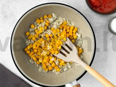 Makaronai su moliūgu ir faršu Žingsnis 3