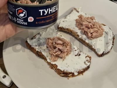 Sumuštiniai su tunu ir šviežiais agurkais Žingsnis 2