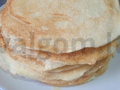 Kepiniai su mielėmis ant pieno ir vandens Žingsnis 10