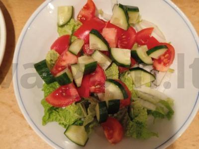 Salotas su fetos sūriu ir medaus-garstyčių padažu Žingsnis 3