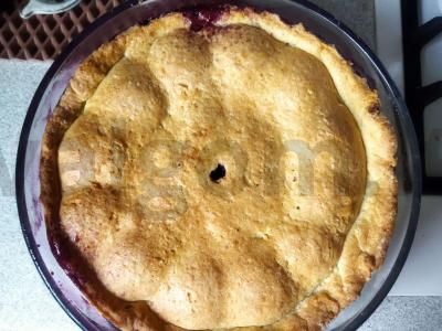 Varškės pyragas su nektarinais pagrindine nuotrauka