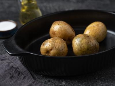 Keptas bulvės su sūriu ir brokoliais Žingsnis 1