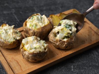 Keptas bulvės su sūriu ir brokoliais Žingsnis 7