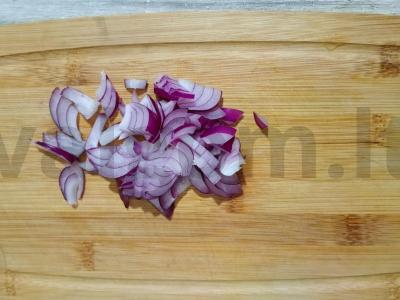 Salotos su tunu ir bulvėmis Žingsnis 2