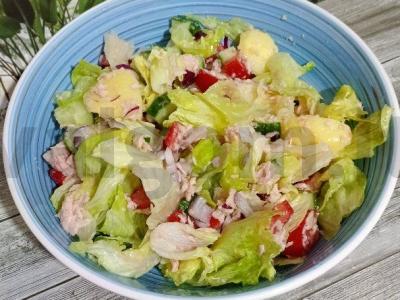 Salotos su tunu ir bulvėmis Žingsnis 5