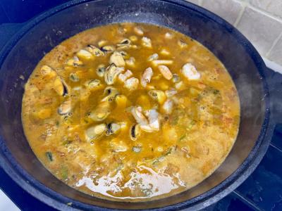 Klasikinis bujabesas su jūros gėrybėmis Žingsnis 7