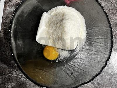 Krisčiai P.P. kokosų sausainiai Žingsnis 1