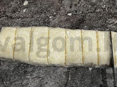 Krisčiai P.P. kokosų sausainiai Žingsnis 3