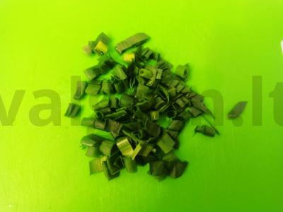 Avižų blynas su sūriu ir žaliu svogūnu Žingsnis 1