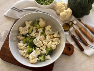 Menkių filė su daržovėmis ir ryžiais vakarienei Žingsnis 4