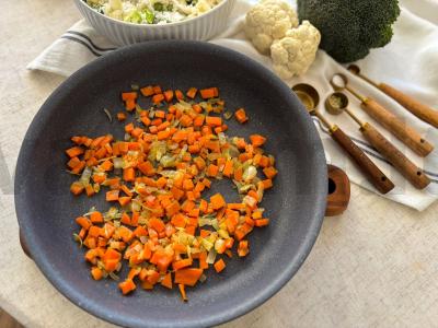 Menkių filė su daržovėmis ir ryžiais vakarienei Žingsnis 7