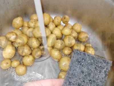 Kaimiški bulvės šventiniam stalui Žingsnis 1