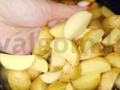 Kaimiški bulvės šventiniam stalui Žingsnis 2