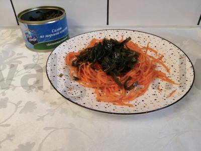 Salotos su jūros kopūstais ir morkomis Žingsnis 7