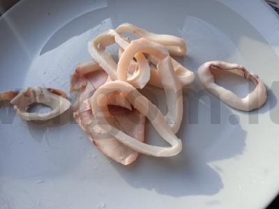 Kuskusas su pievagrybiais ir kalmarais Žingsnis 3