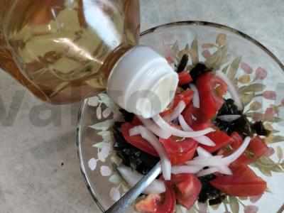 Greitas salotas su jūros kopūstais ir pomidoru Žingsnis 4