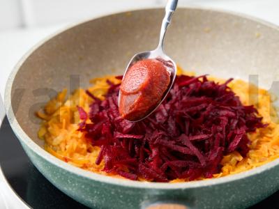 Borščas su sūriu Žingsnis 7