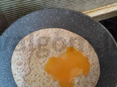 Lavašas su kiaušiniu Žingsnis 4