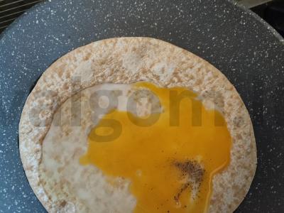 Lavašas su kiaušiniu Žingsnis 5