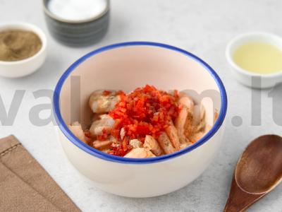 Krevetės su citrusiniais vaisiais ir majonezu Žingsnis 2