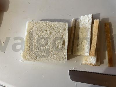 Mini ritinėliai iš tostinio duonos su įdaru Žingsnis 6